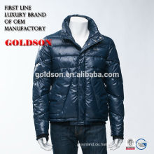 Neueste und modische Uncapped Short Herren Winter Daunenjacke / Mantel mit OEM Service in Zhejiang China